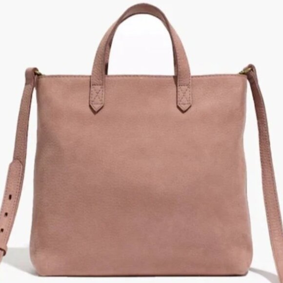 Madewell Women's Zip Top Crossbody Transport Bag Pink Leather - Picture 12 of 12